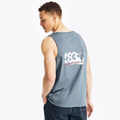 N83 GRAPHIC TANK,Cobalt Wave,large