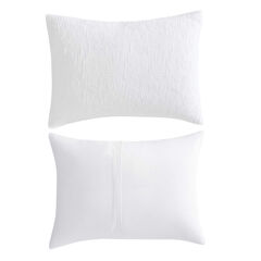 Seaside Floral White King Comforter-Sham Set,Antique White Wash,large