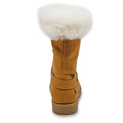 GIRL'S COZY WINTER BOOT,Dark Brown Heather,large