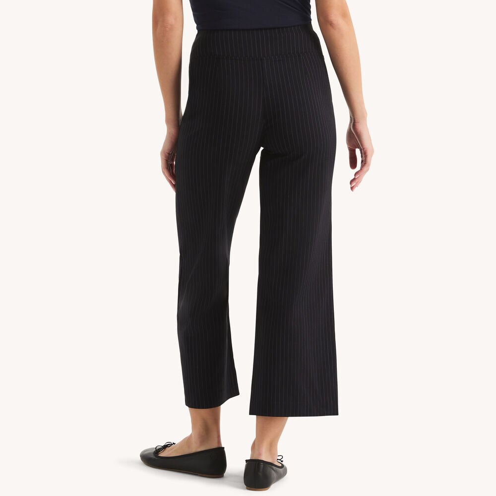 Cropped Wide Leg Pant,Navy,large