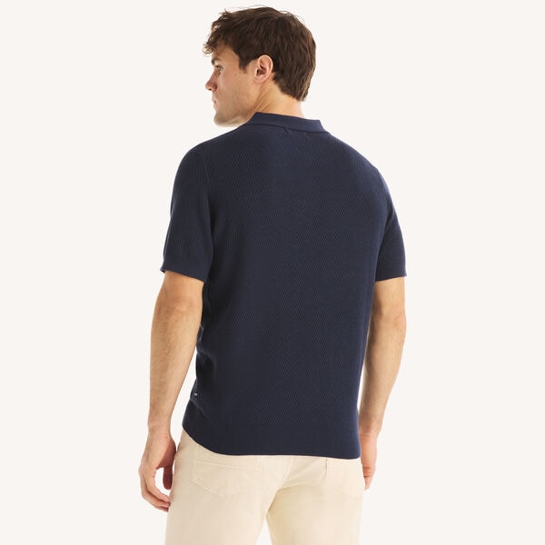Textured Sweater Polo