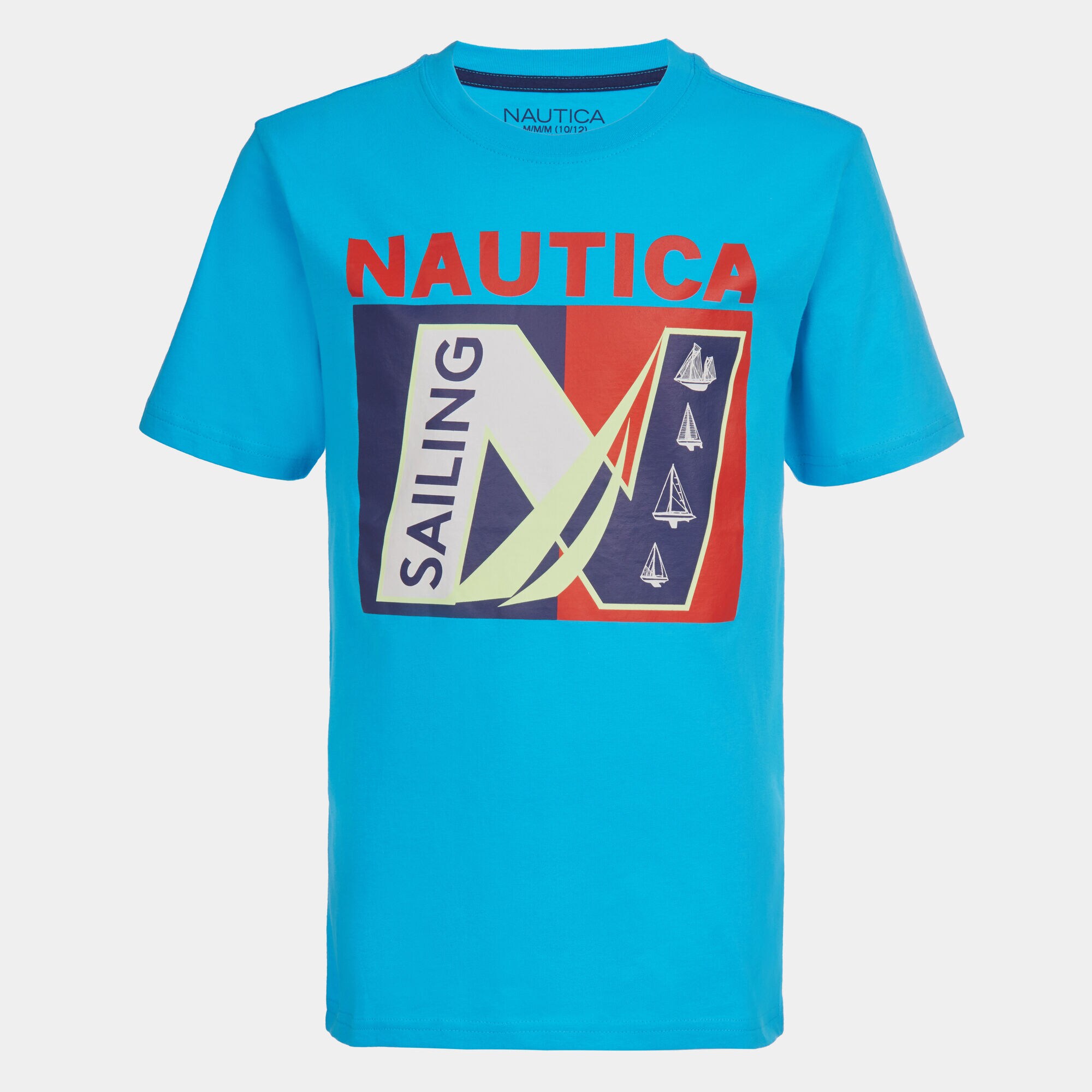 LITTLE BOYS' SAILING GRAPHIC T-SHIRT (4-7),Aqua Sky,large
