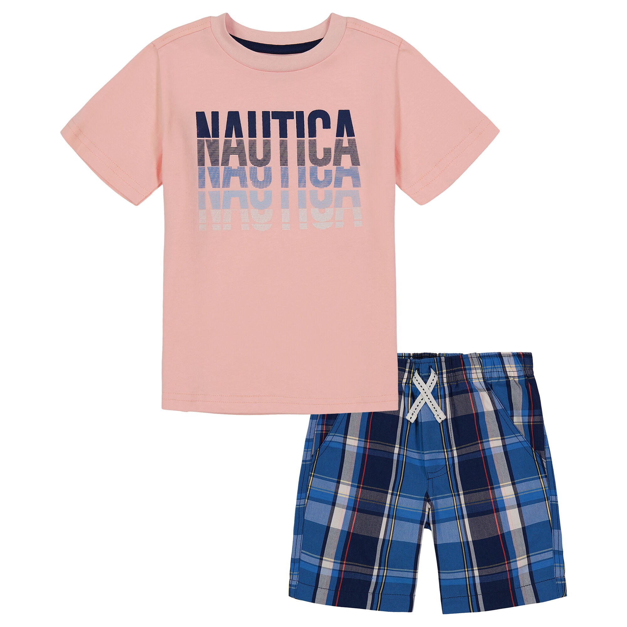 TODDLER BOYS' T-SHIRT SHORT 2PC SET,Antique White Wash,large