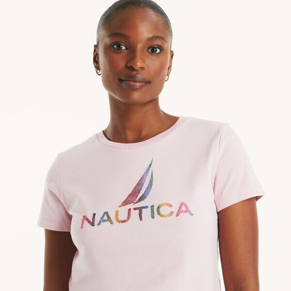 Metallic Logo Graphic T-Shirt