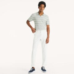 Flat Front Linen Deck Pant,Bright White,large