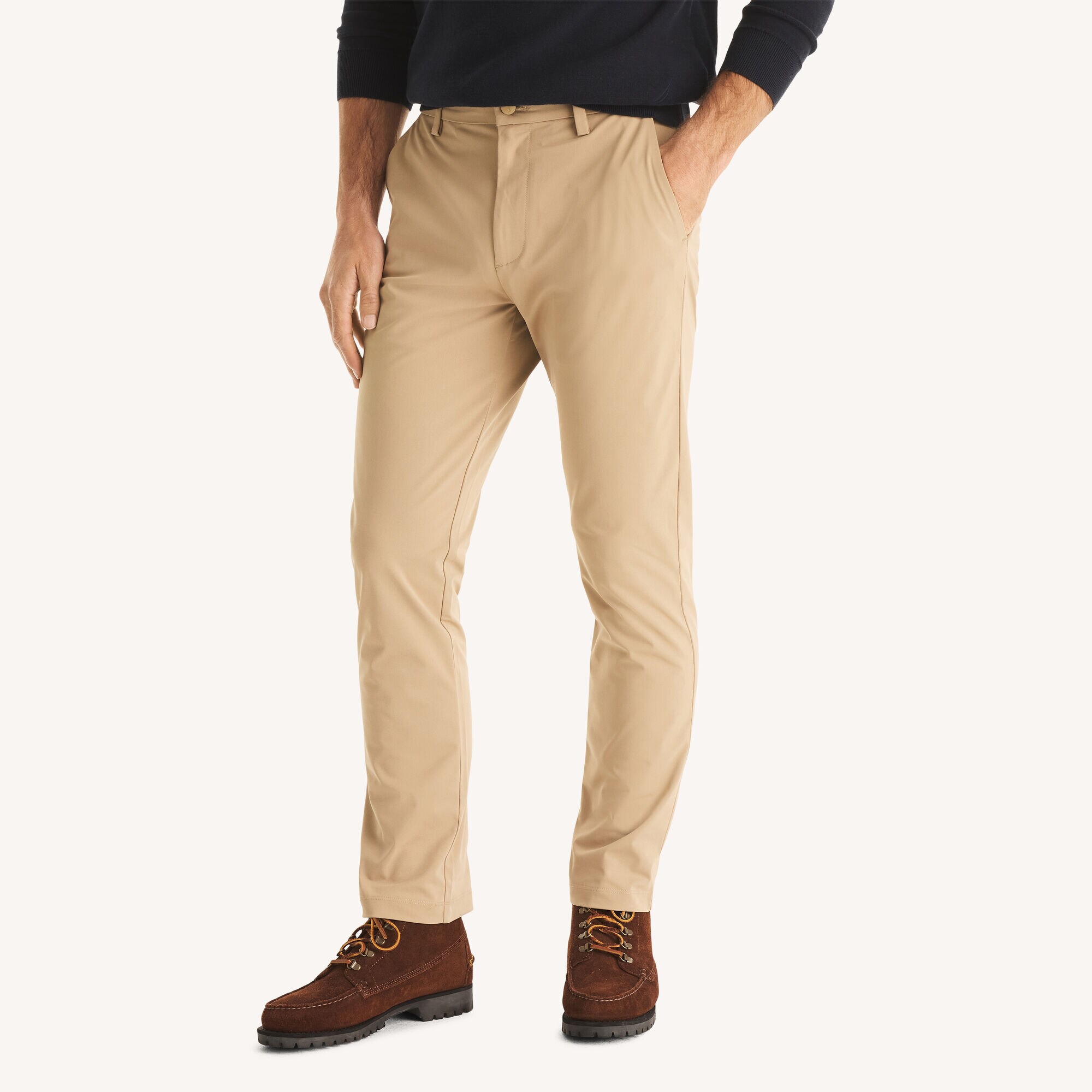  Flat-Front Performance Pant,Cork Heather,large
