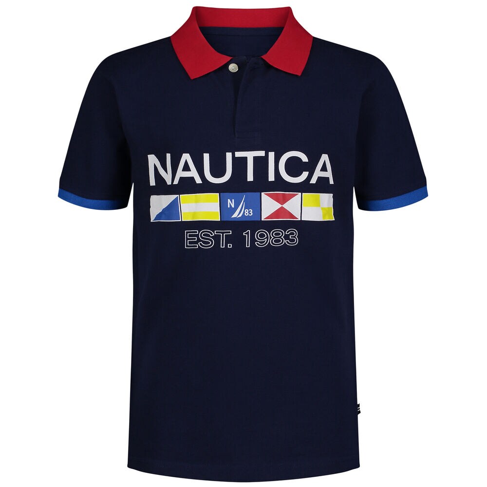 Toddler Boys' Signal Flag Polo (2T-4T),J Navy,large