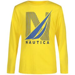 Little Boys' Logo Graphic Long-Sleeve T-Shirt (4-7),Marigold,large