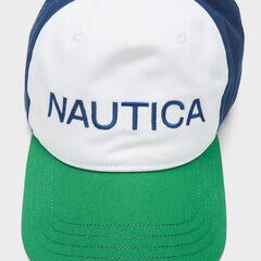 COLORBLOCK NAUTICA LOGO CAP,Estate Blue,large