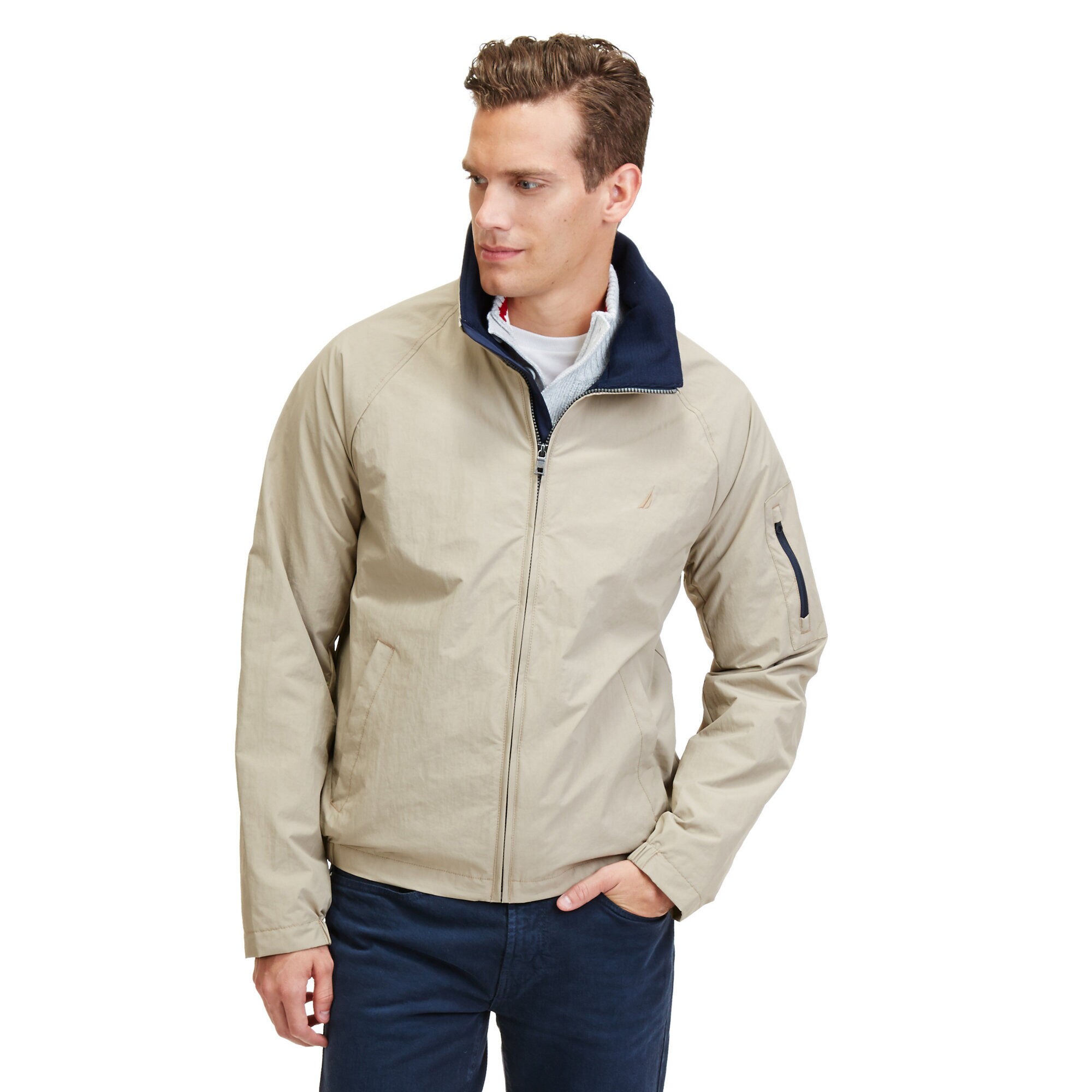  Big & Tall Bomber Jacket,True Khaki,large