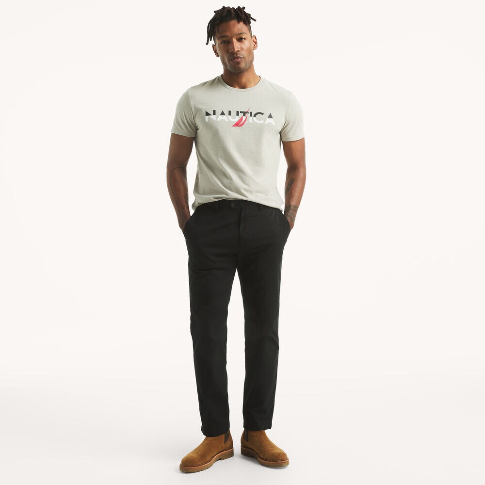 Logo Graphic T-Shirt,Grey Heather,large