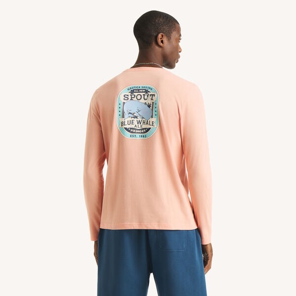 Blue Whale Long-Sleeve Graphic T-Shirt