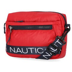 LOGO NYLON PUFFER BAG,Nautica Red/Orange,large