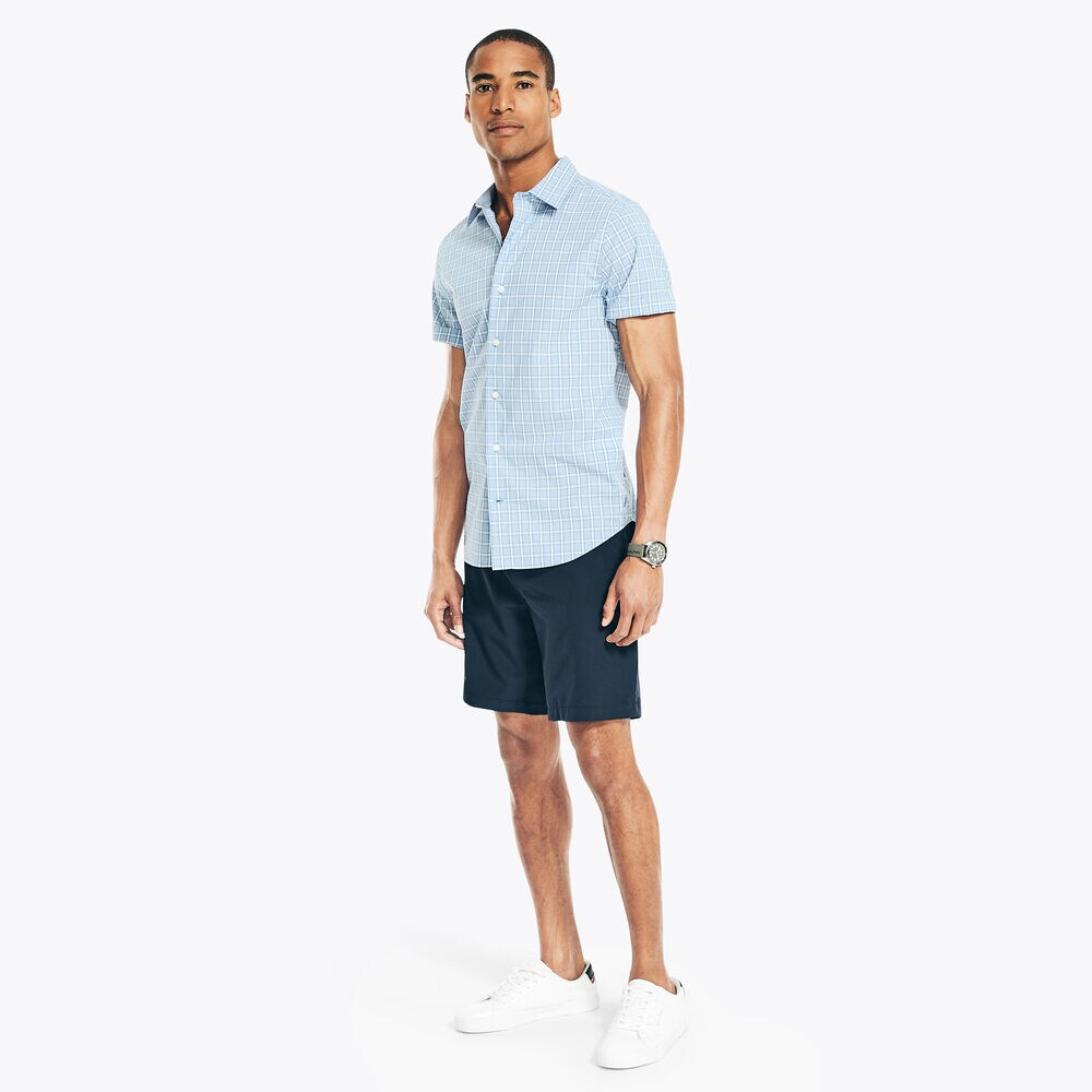NAVTECH TRIM FIT SHORT-SLEEVE SHIRT,Dock Blue,large