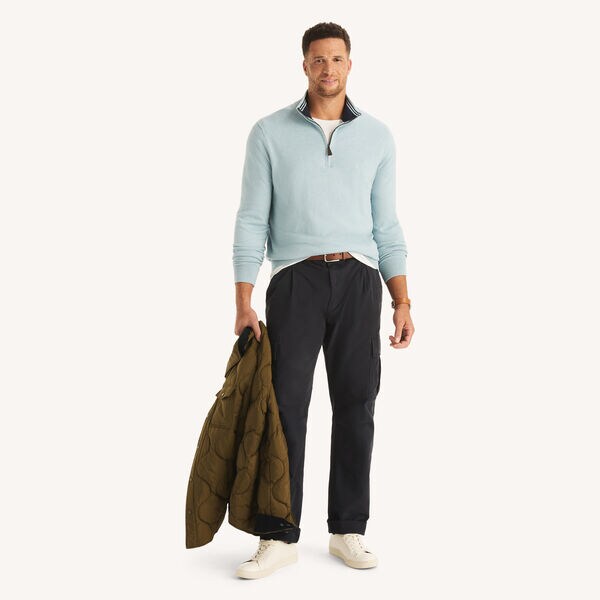 Big & Tall Performance Quarter-Zip Sweater