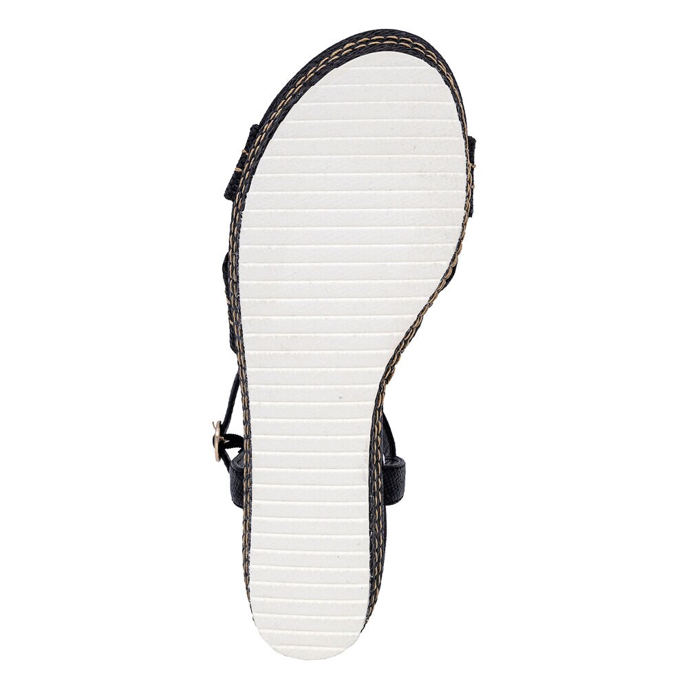 Wedge Sandal,Black,large