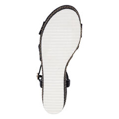 Wedge Sandal,Black,large