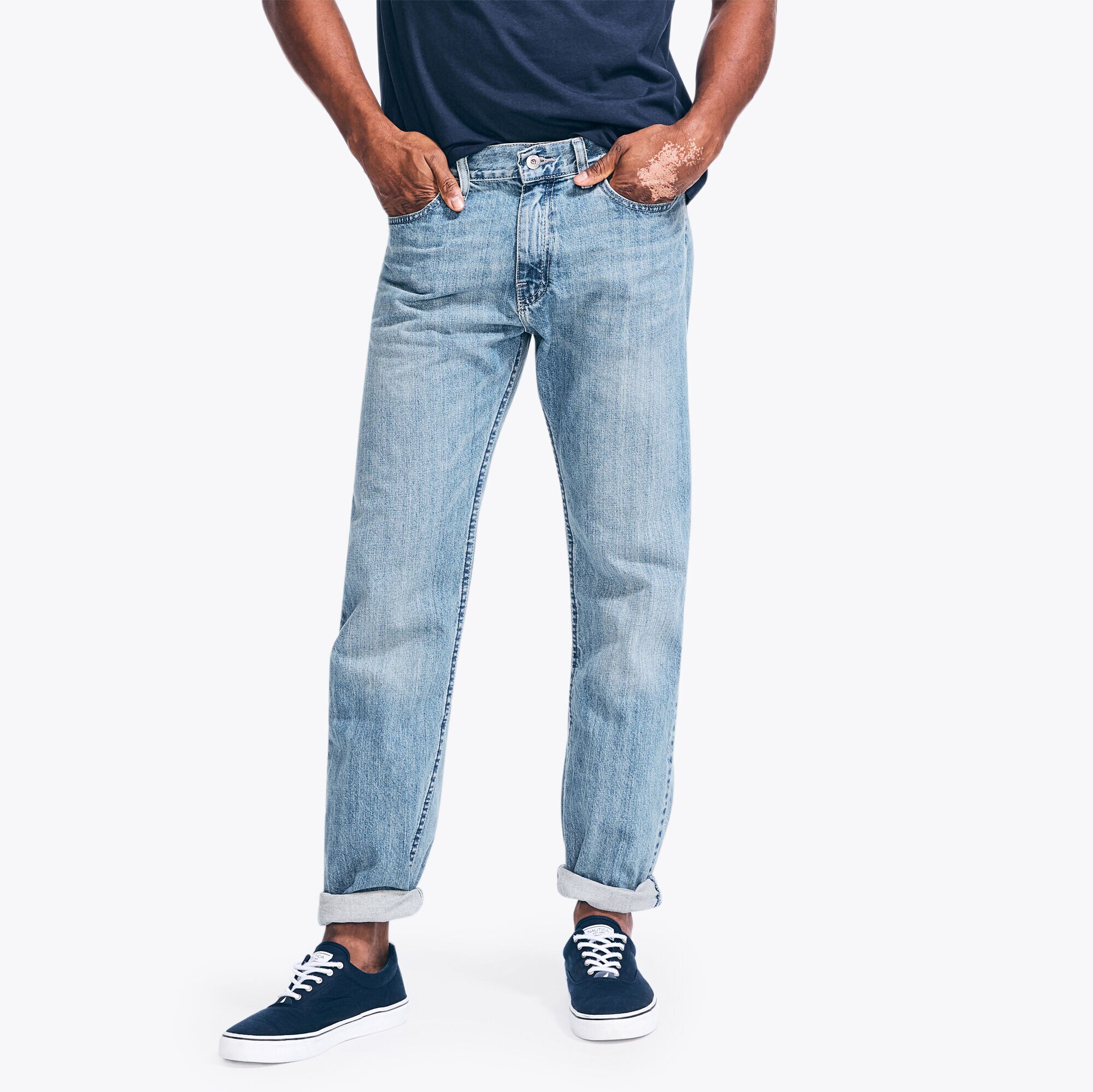 RELAXED FIT DENIM,Lakeshore Wash,large