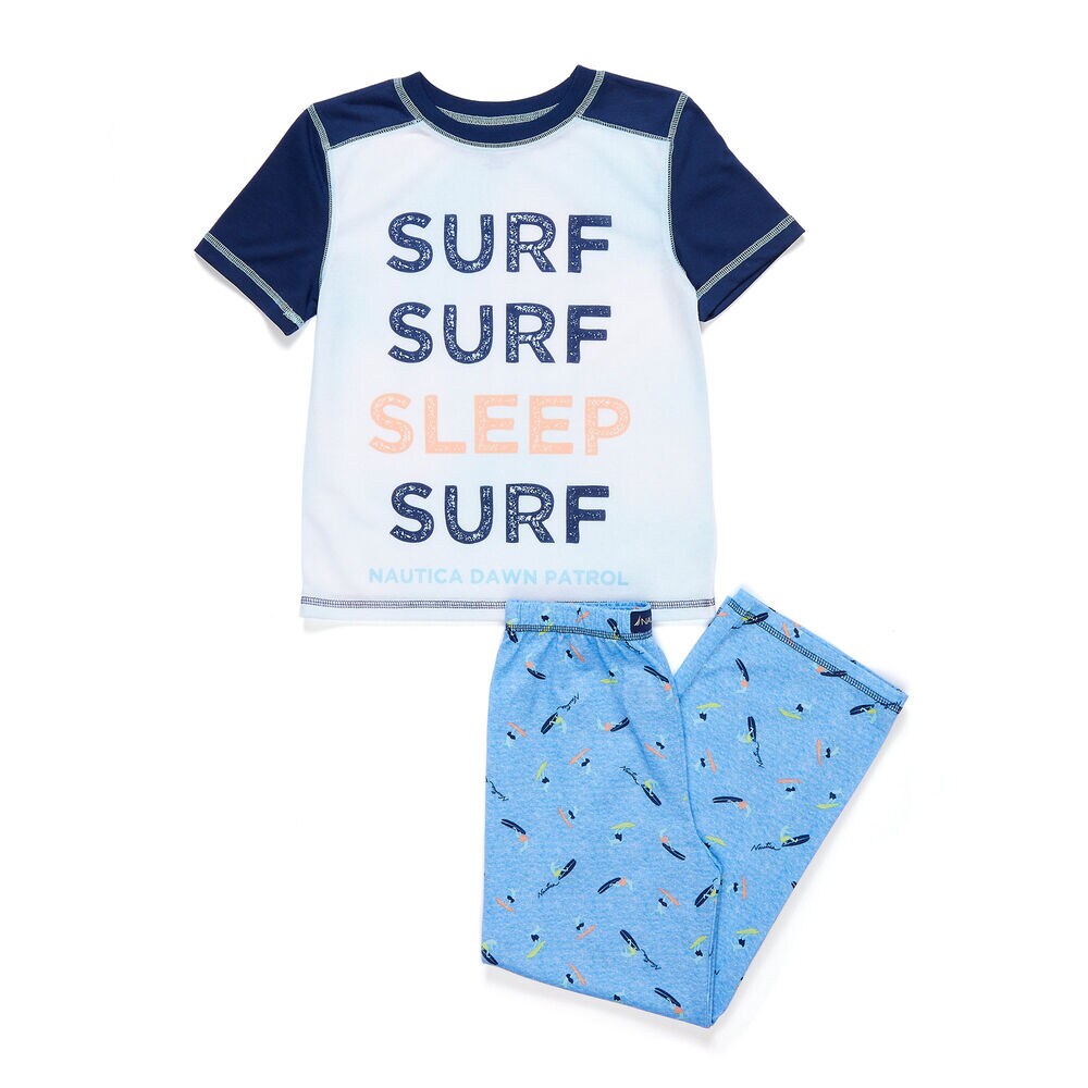 Boys' Surf-Surf PJ Pants Set (XS-XL) ,Ice Blue,large