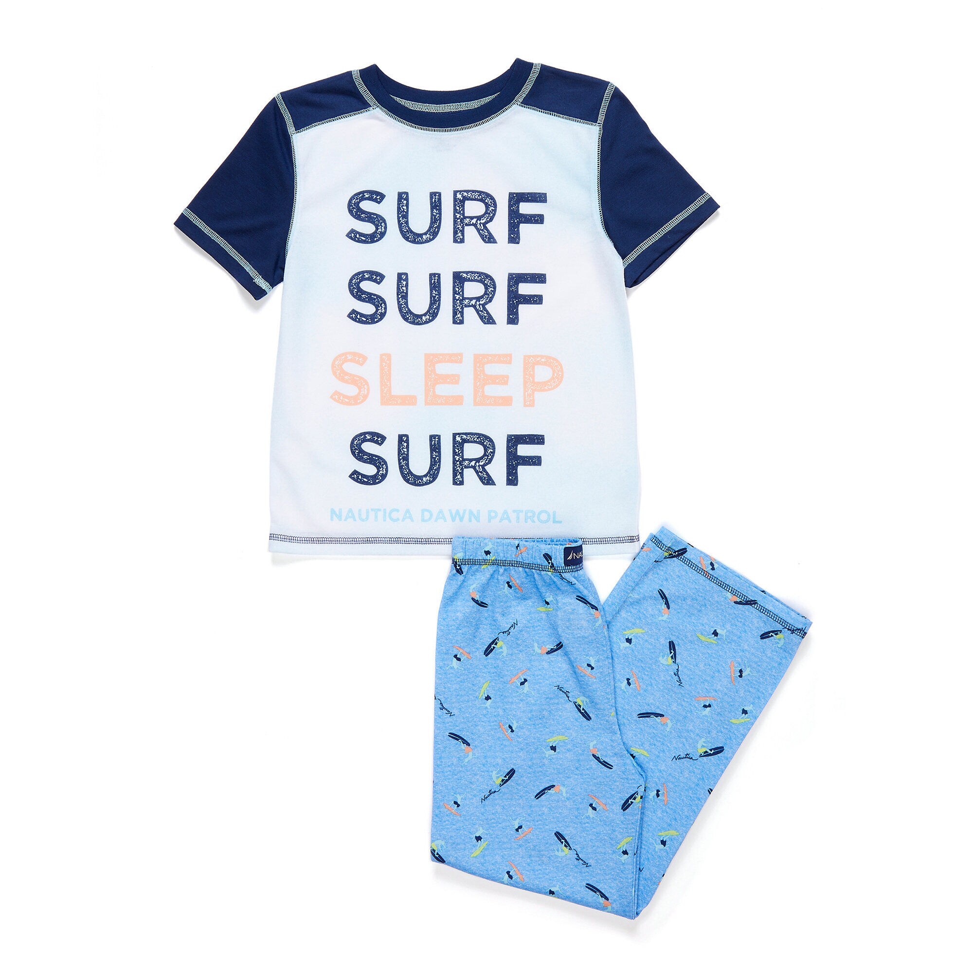 Boys' Surf-Surf PJ Pants Set (XS-XL) ,Ice Blue,large