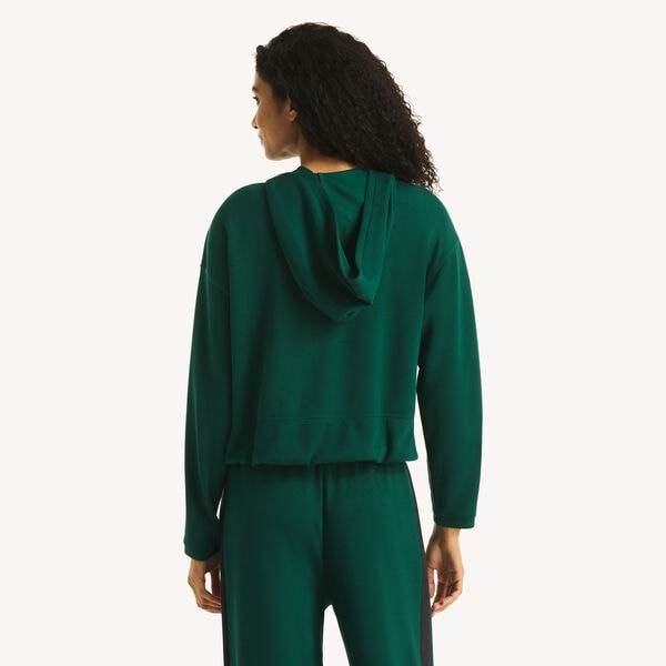Color Blocked Zip-Front Hoodie
