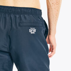 Shark Week x Nautica Sustainably Crafted 6" Shark Logo Swim,Navy,large