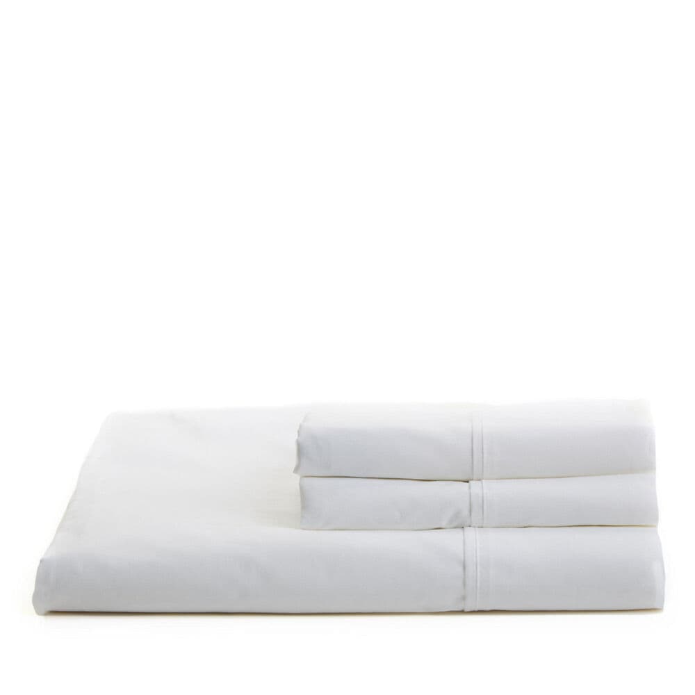 White Percale Full Sheet Set,Antique White Wash,large