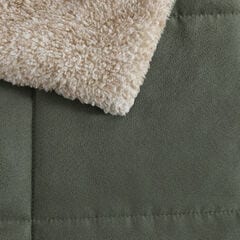 Beckett Green Full/Queen Reversible Comforter & Sham Set,Dark Hunter,large