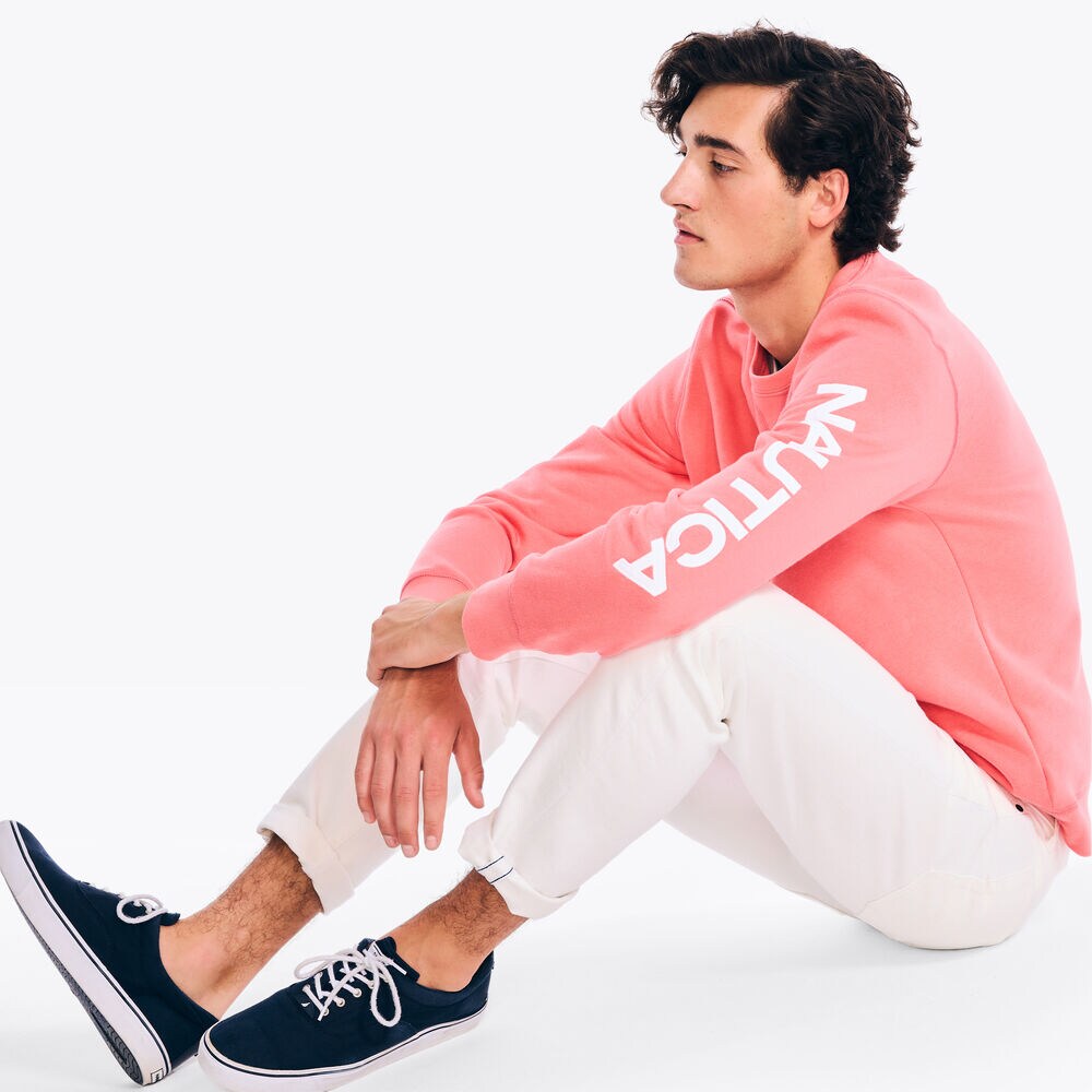 Logo Crewneck Sweatshirt,Teaberry,large