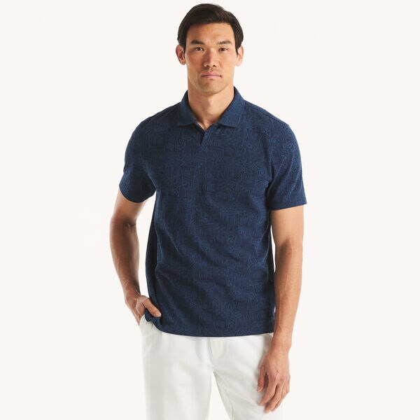 Classic Fit Tropical Print Polo