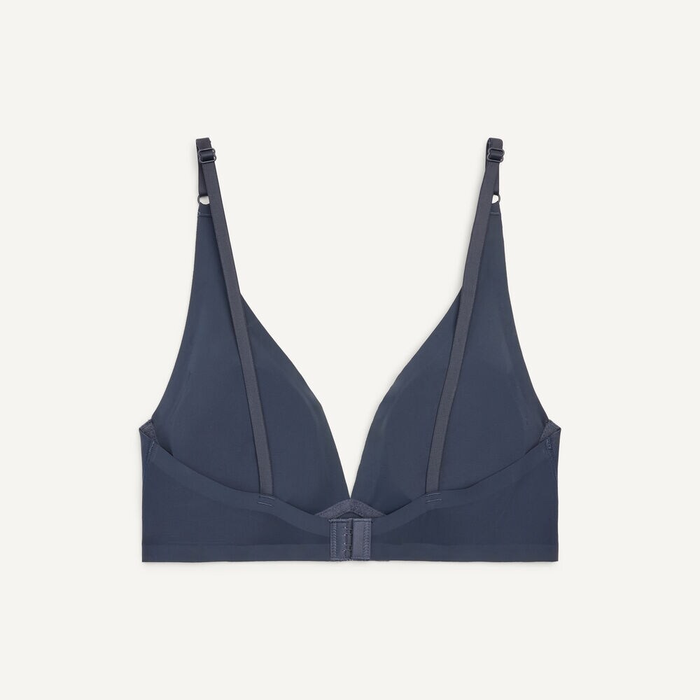 Laser-Cut Lounge Bra, 3-Pack,Dark Brown Heather,large