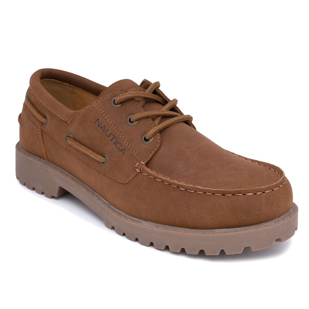 Lace-Up Boat Shoe,Dark Brown Heather,large