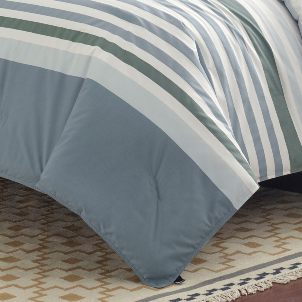 LANSIER COMFORTER & SHAM GREY KING SET,Rolling River Wash,large