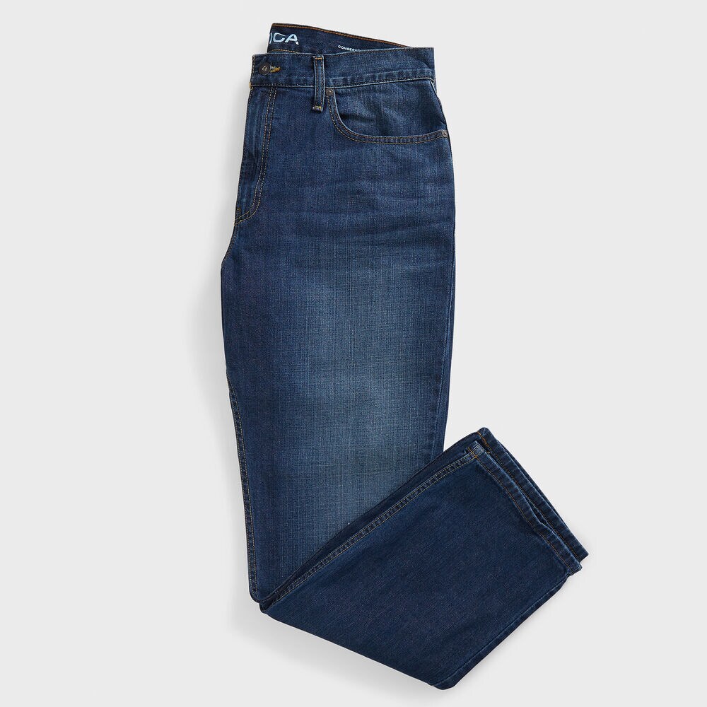 RELAXED FIT DENIM,Sinker Blue Denim Wash,large