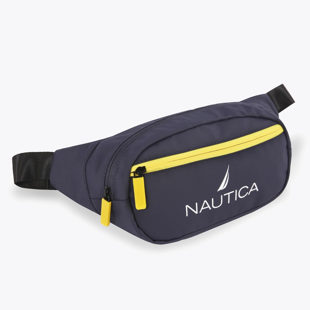 LOGO FANNY PACK,Workshirt Blue,large