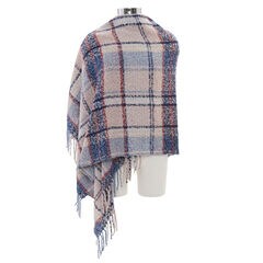 Plaid Blanket Scarf,Orchid Pink,large