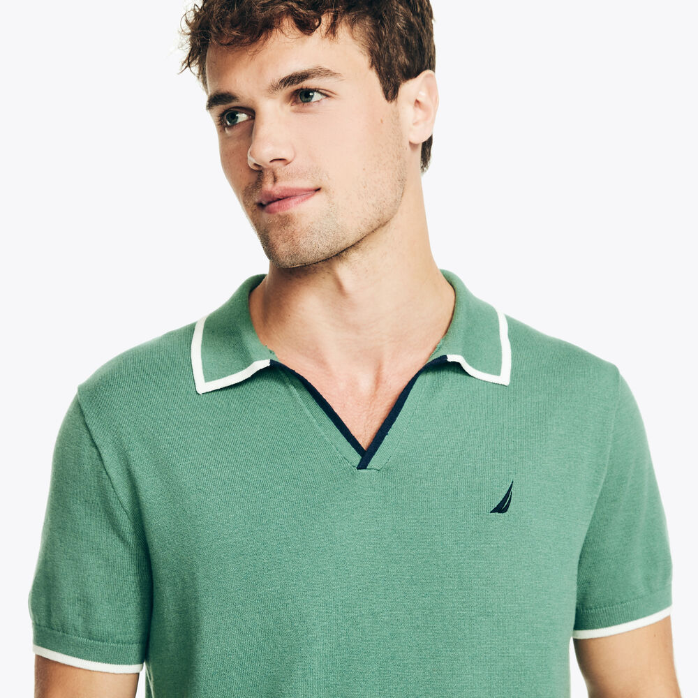 Navtech Sweater Polo,Ash Green,large