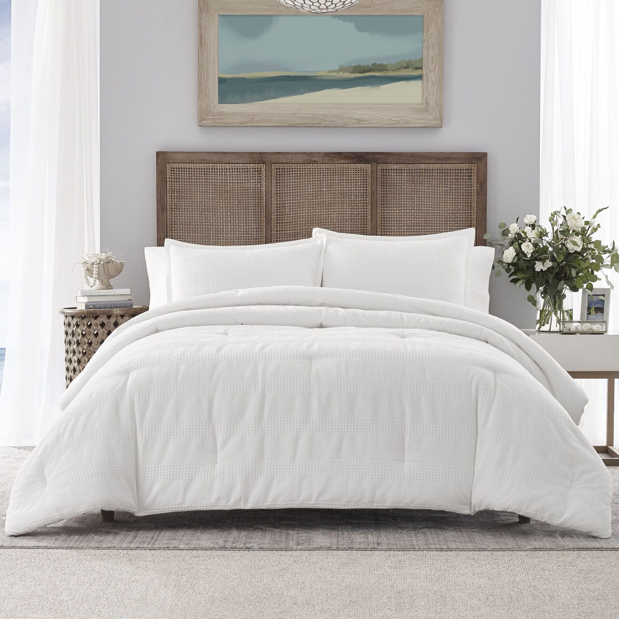 HAMPTON WHITE TWIN DUVET COVER SET,Multi,large