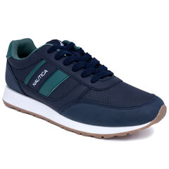 Logo Side-Stripe Sneaker,Navy,large