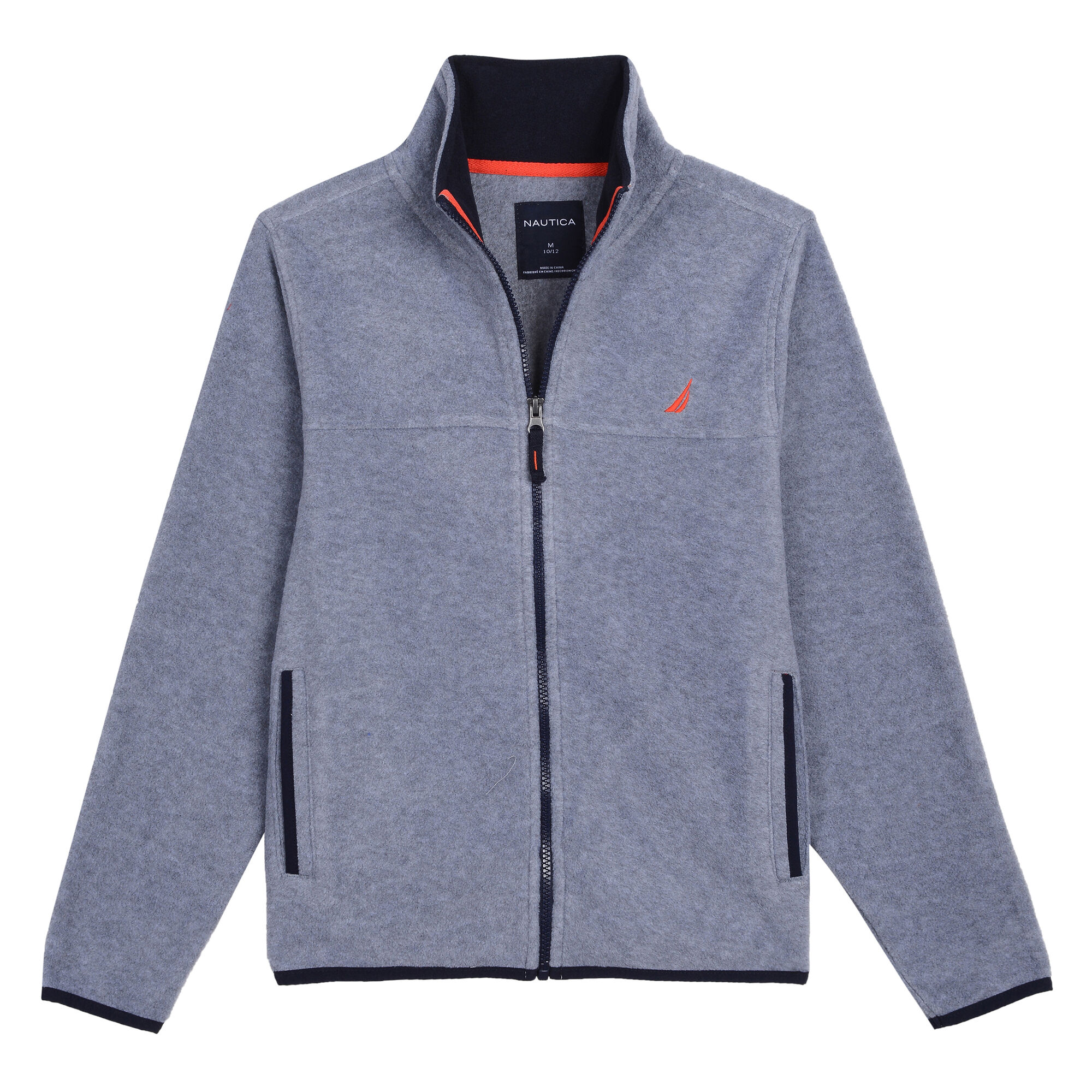 BOYS' CHRIS NAUTEX FLEECE (8 -20),Gunmetal Grey,large