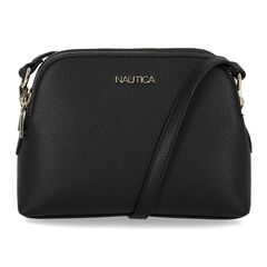 Dome Zip Crossbody Bag,Black,large