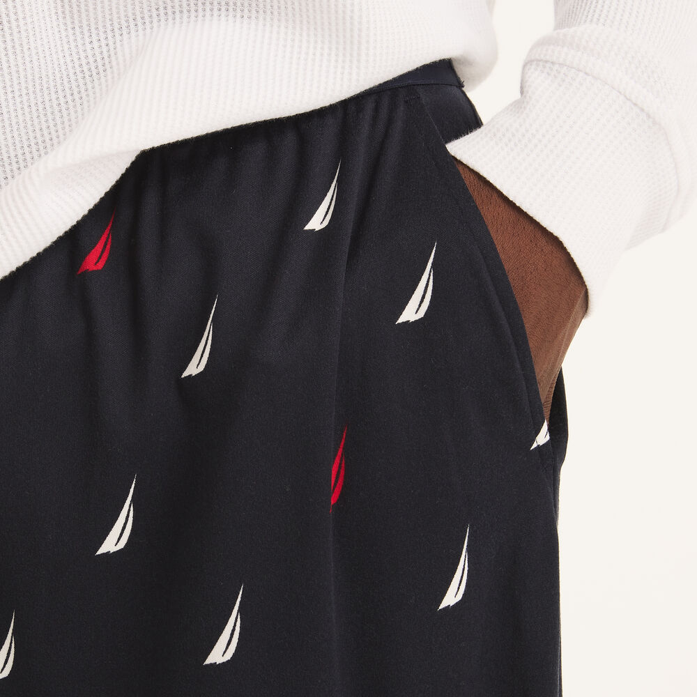 Printed Pajama Pant,Navy,large