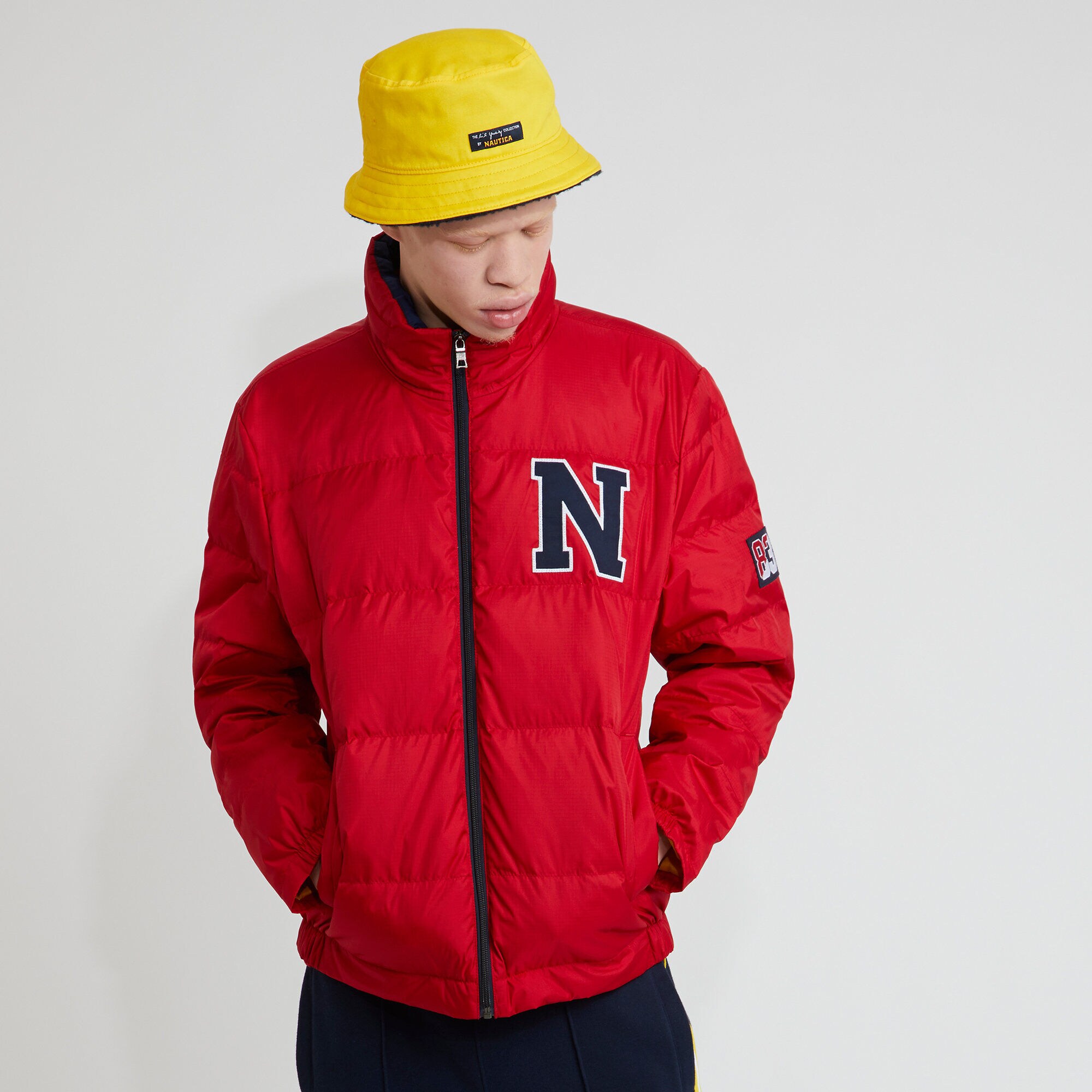 The Lil Yachty Collection by Nautica Quilted Ripstop Jacket,Nautica Red,large