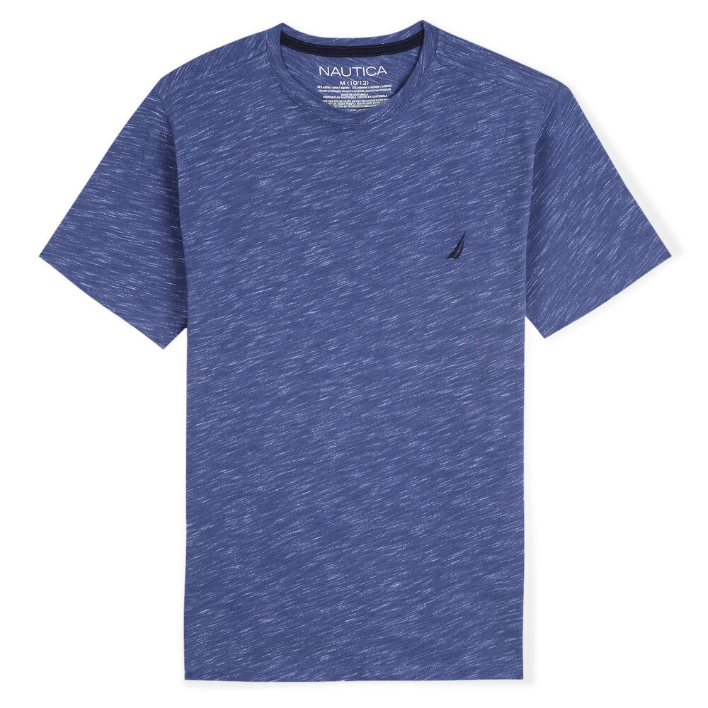 LITTLE BOYS' EVAN CREWNECK T-SHIRT (4-7),South Beach Aqua,large