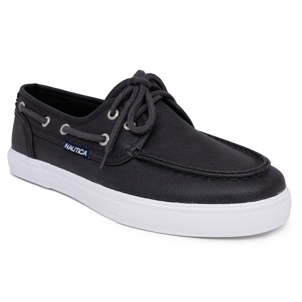 Spinnaker Boat Shoe,Black,large