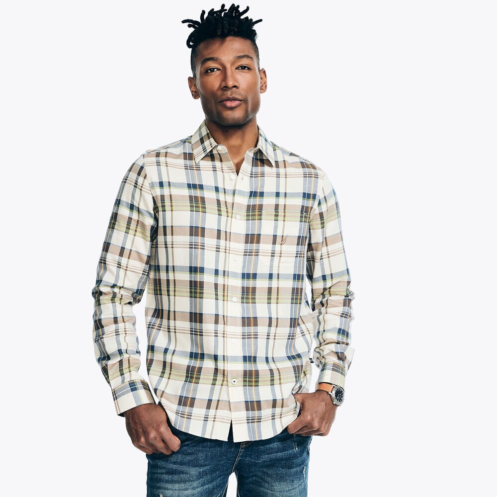 Plaid Shirt,Oyster Bay Heather,large