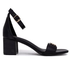 Block Heel Sandal,Black,large
