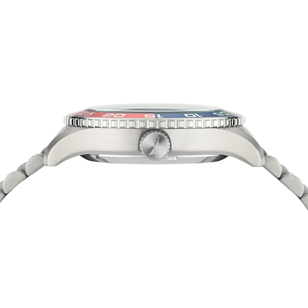 PACIFIC BEACH STAINLESS STEEL WATCH,Multi,large