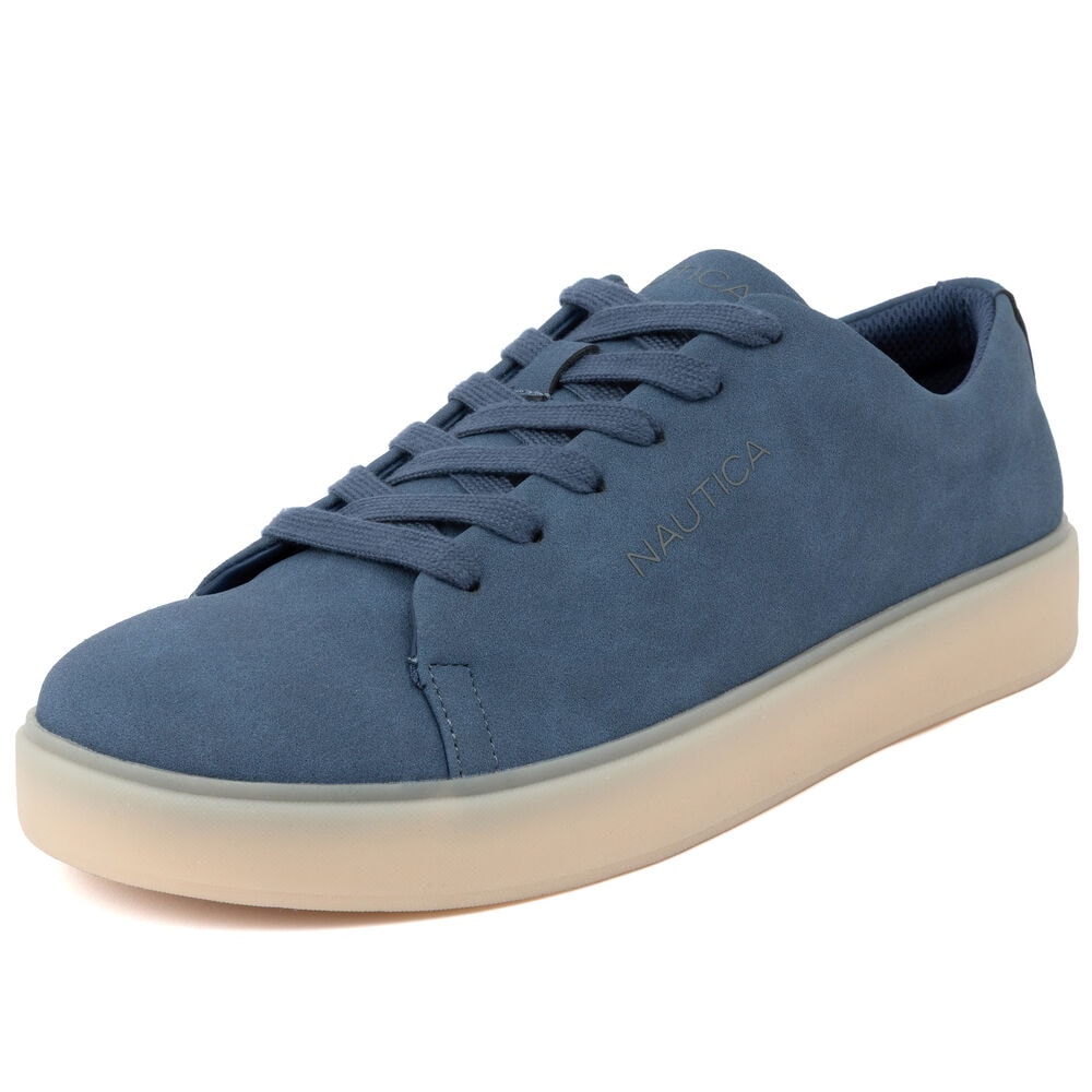 Lace-Up Logo Sneaker,Ice Blue,large