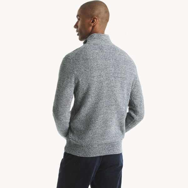 Marled Quarter-Zip Sweater